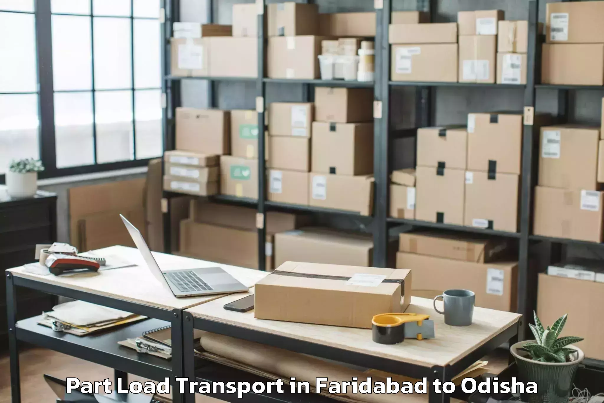 Book Faridabad to Sahadevkhunta Part Load Transport